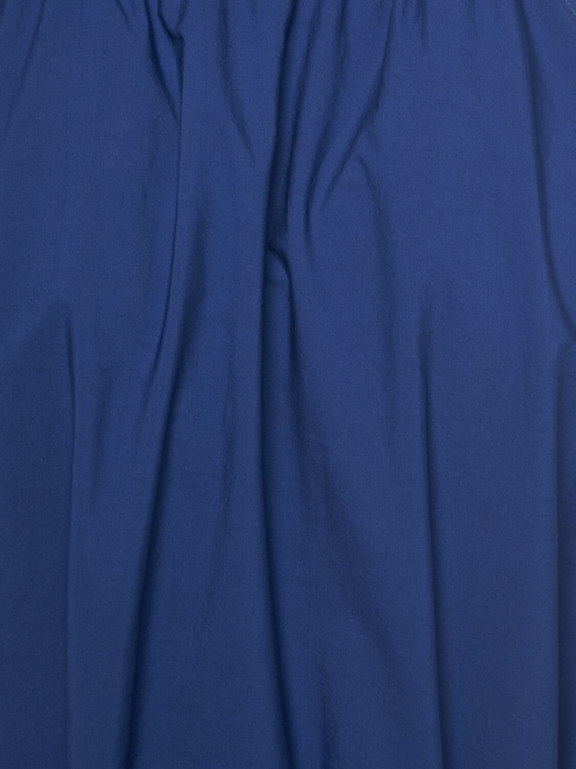 Shop Weekend Max Mara Fidato Belted Cotton Poplin Long Dress In Blue,purple