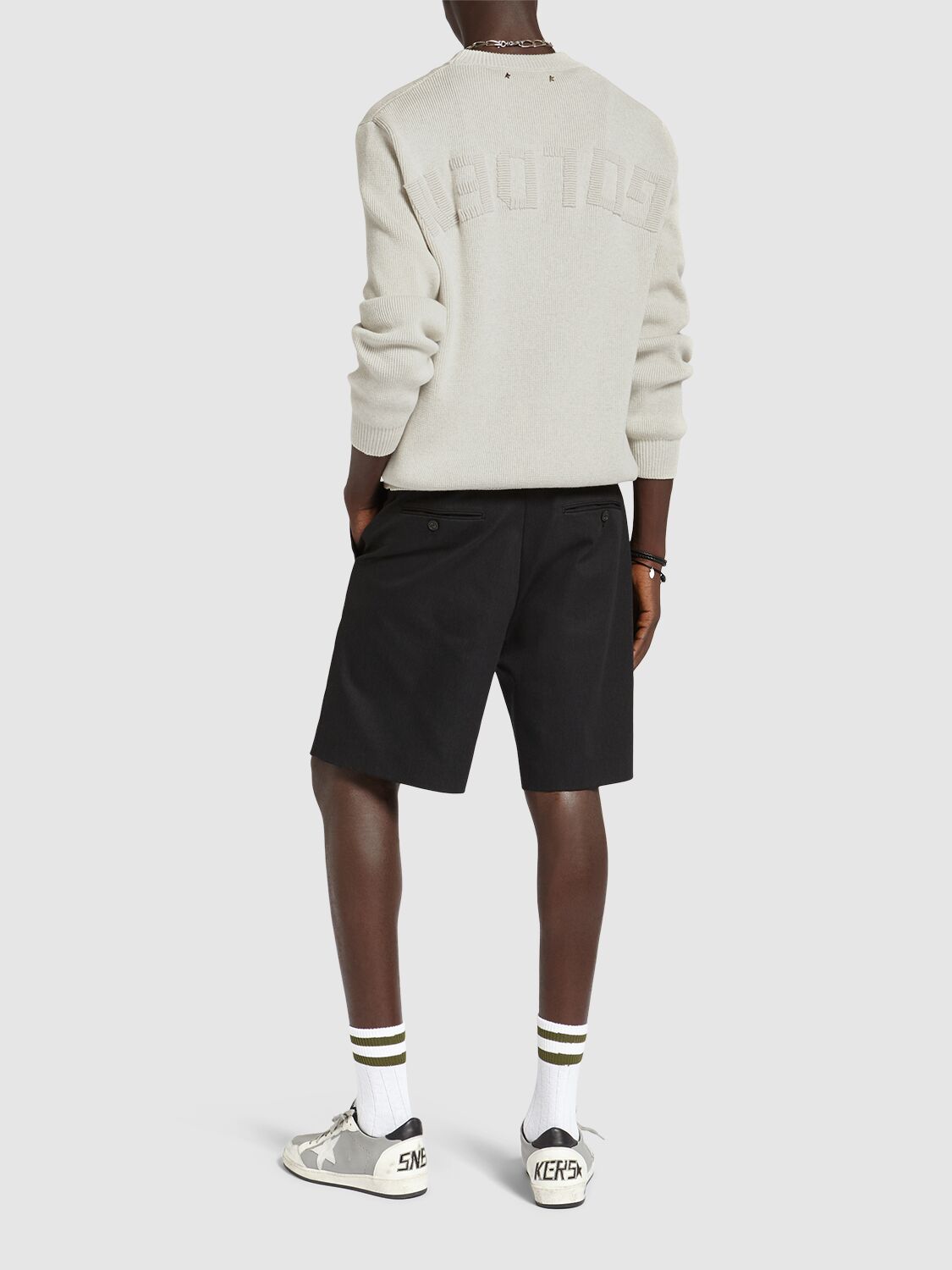 Shop Golden Goose Journey Cotton Crewneck Sweater In Panama