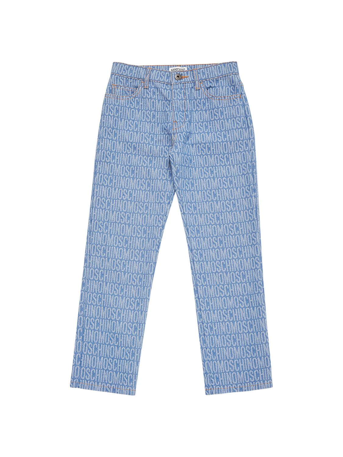 Moschino Kids' Cotton Denim Jeans