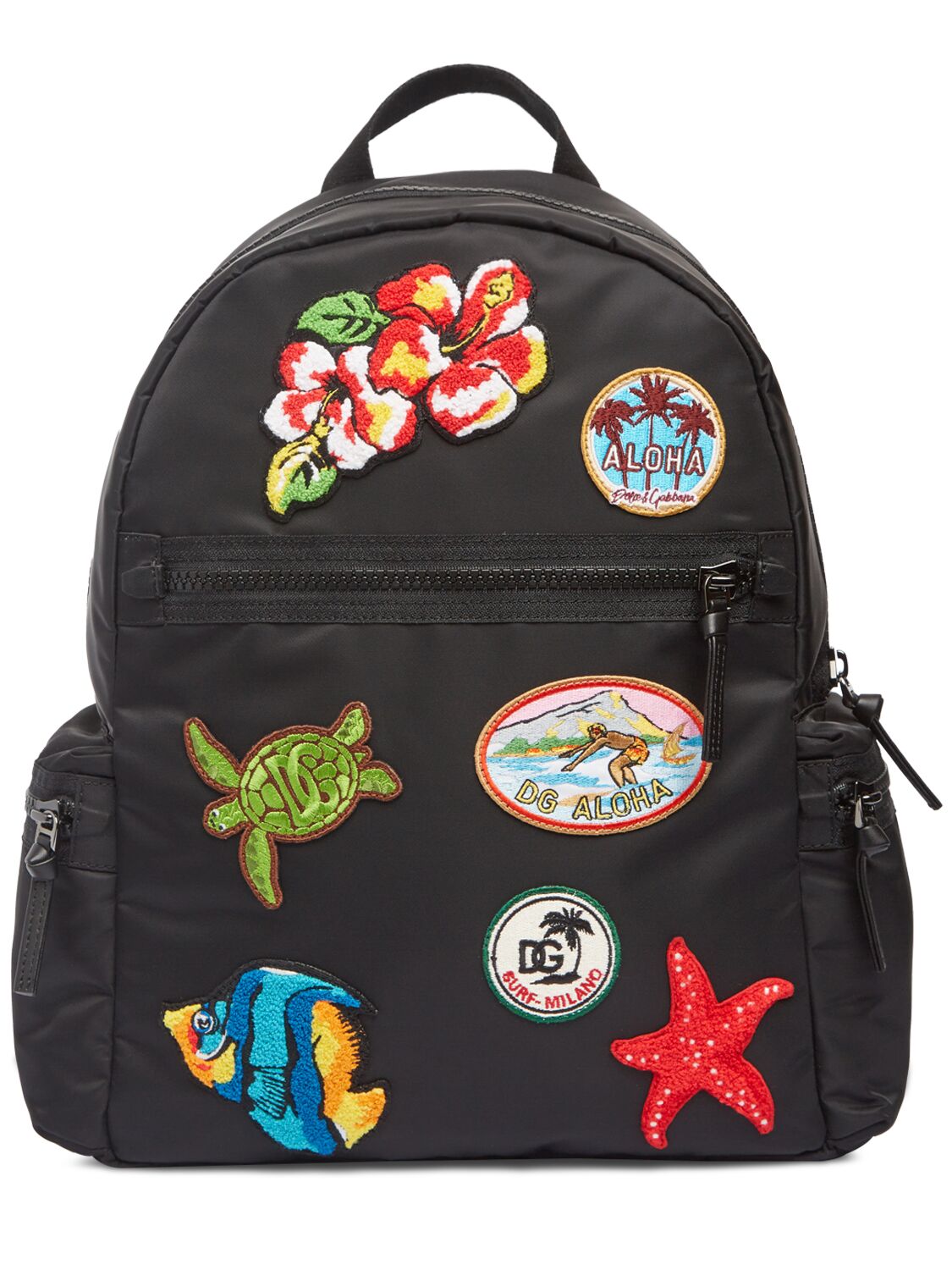 Nylon Backpack W/  Patches