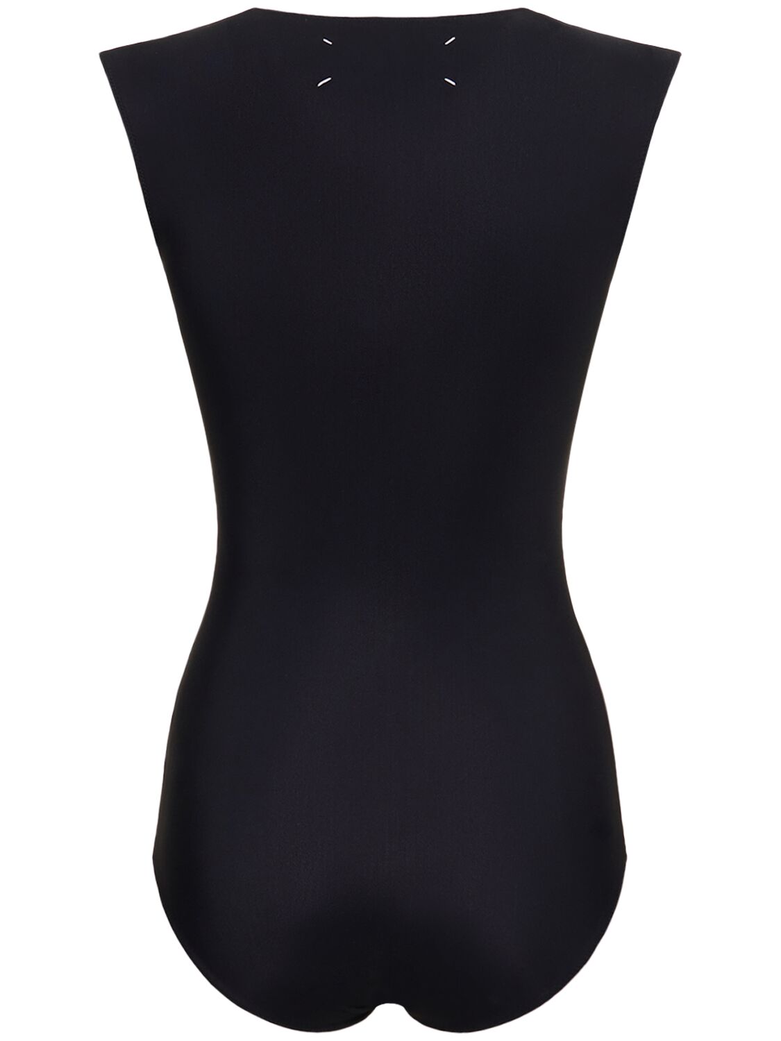 Shop Maison Margiela Stretch Jersey Bodysuit In Black