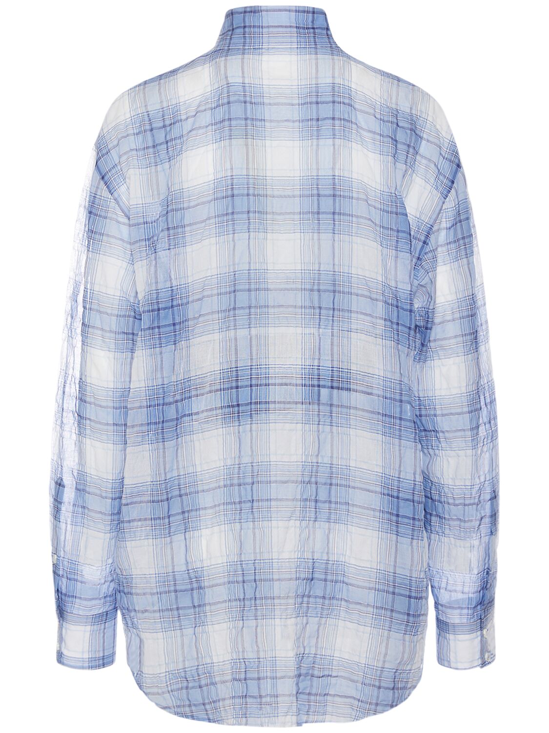 Shop Dsquared2 Checked Cotton Shirt In Bkue,multi