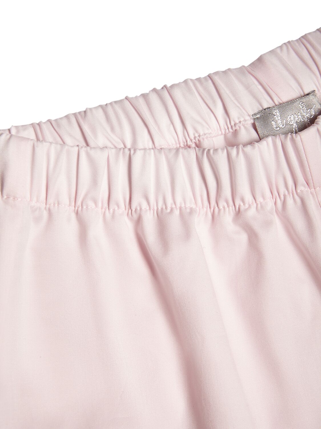 Shop Il Gufo Cotton Poplin Top & Stretch Shorts In Pink,multi