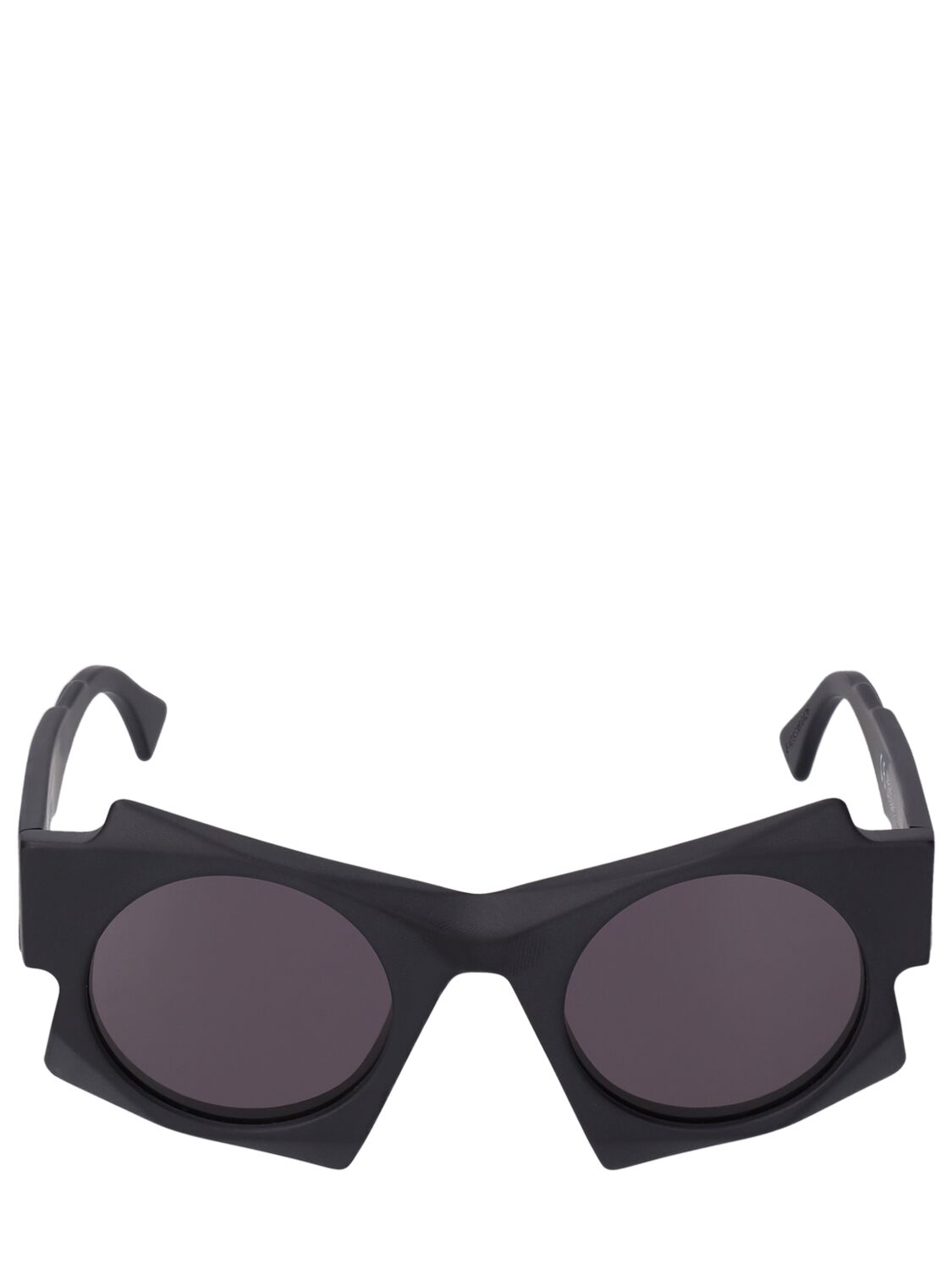 Kuboraum Berlin U5 Squared Acetate Sunglasses In Black