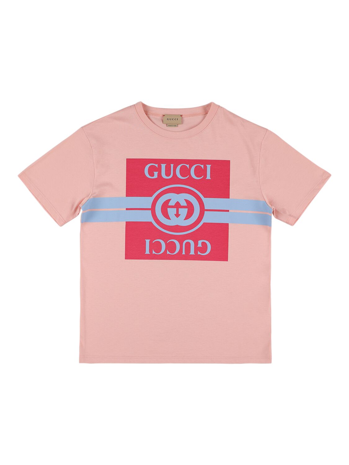 Gucci Kids' Cotton Jersey T-shirt In Pink