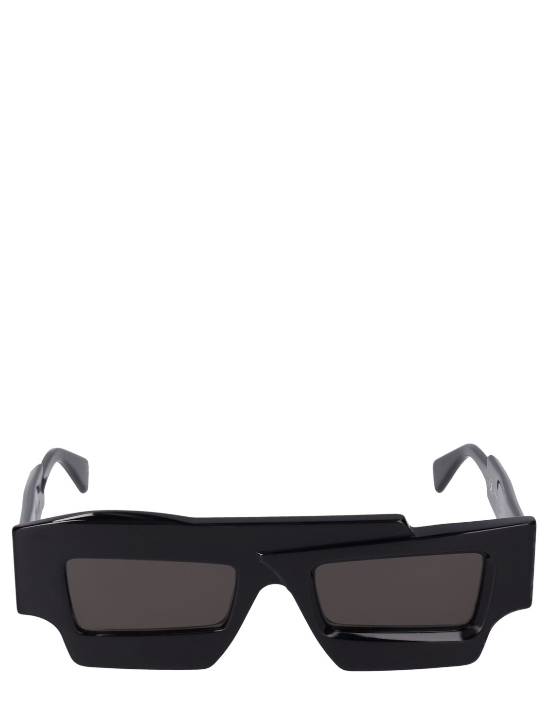 Kuboraum Berlin X12 Square Asymmetric Acetate Sunglasses In Black