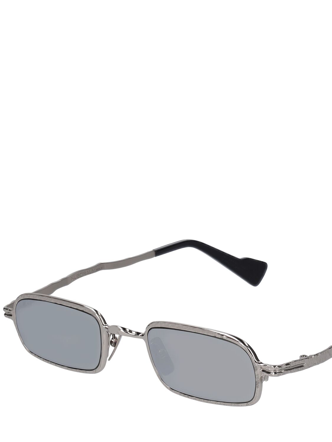 Shop Kuboraum Berlin Z18 Squared Sunglasses In Silver