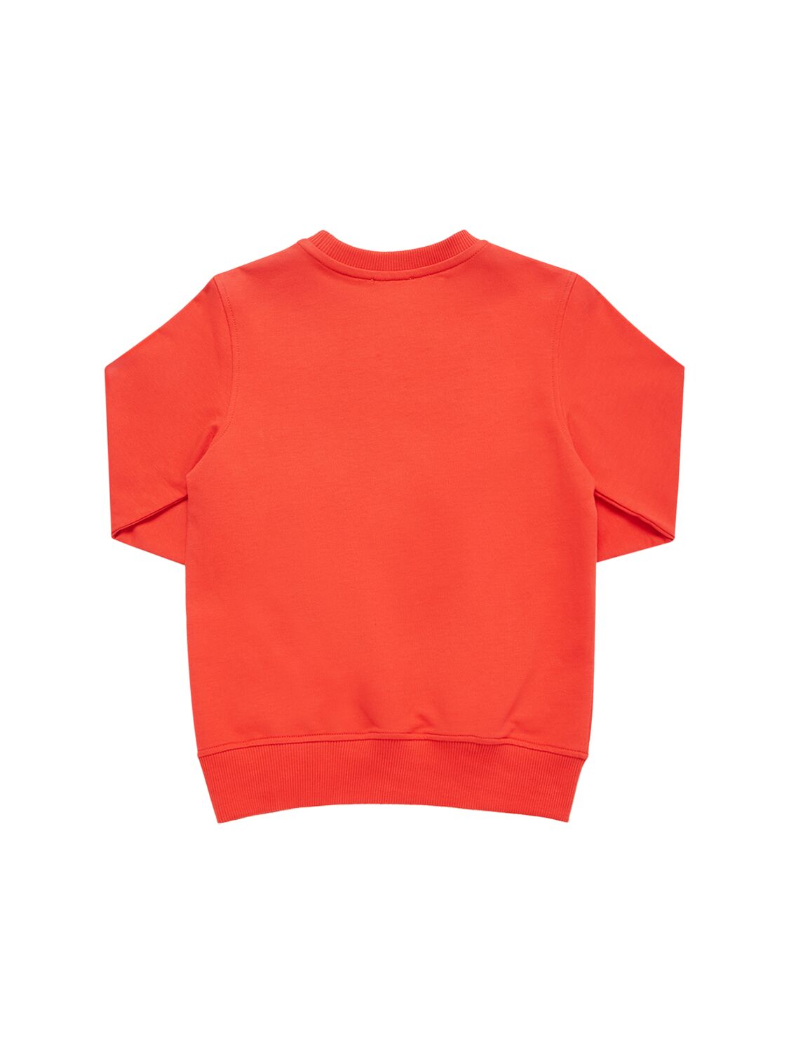 Shop Moschino Cotton Crewneck Sweatshirt In Red