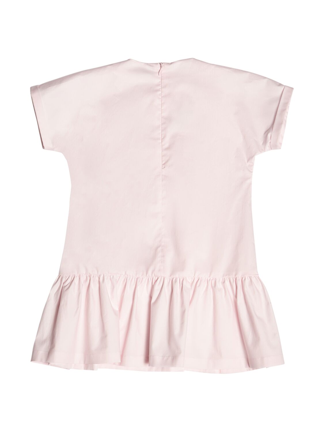 Shop Il Gufo Cotton Poplin Dress In Pink