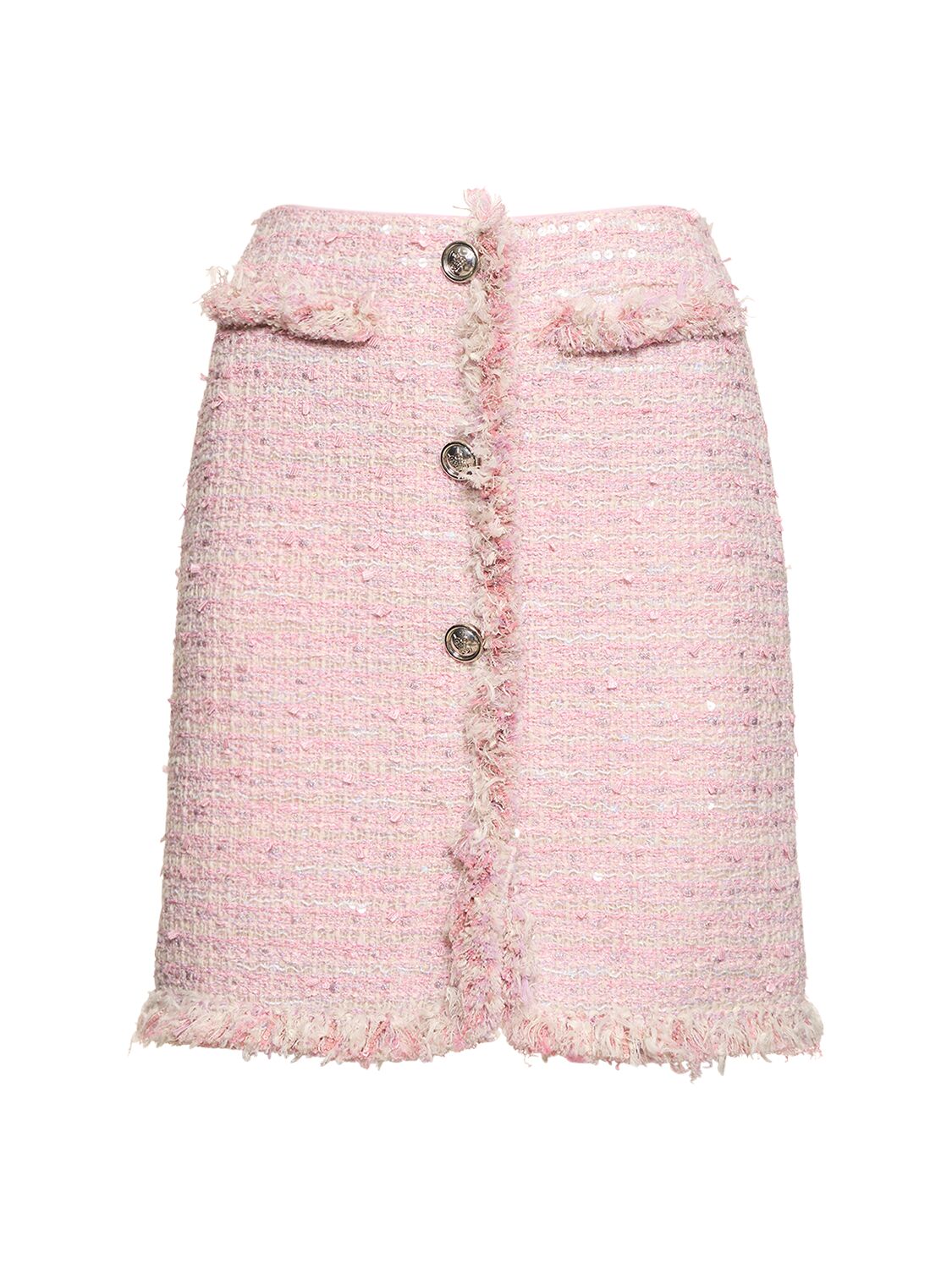 Cotton Bouclé Blend Mini Skirt