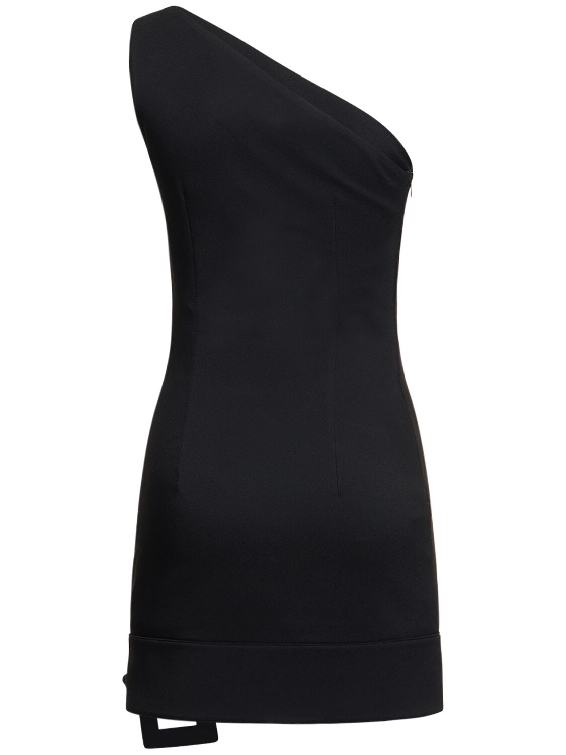 Shop Giuseppe Di Morabito One Shoulder Mini Dress In Black