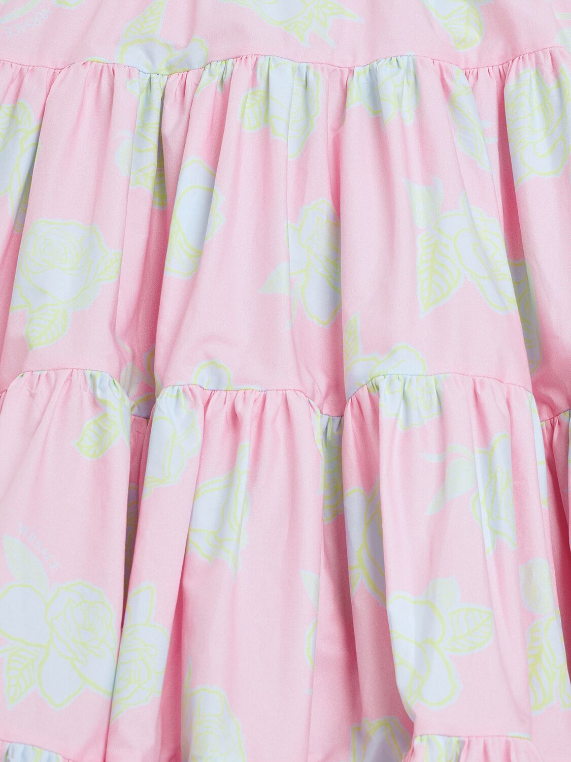 Shop Versace Cotton Poplin Maxi Skirt In Pink