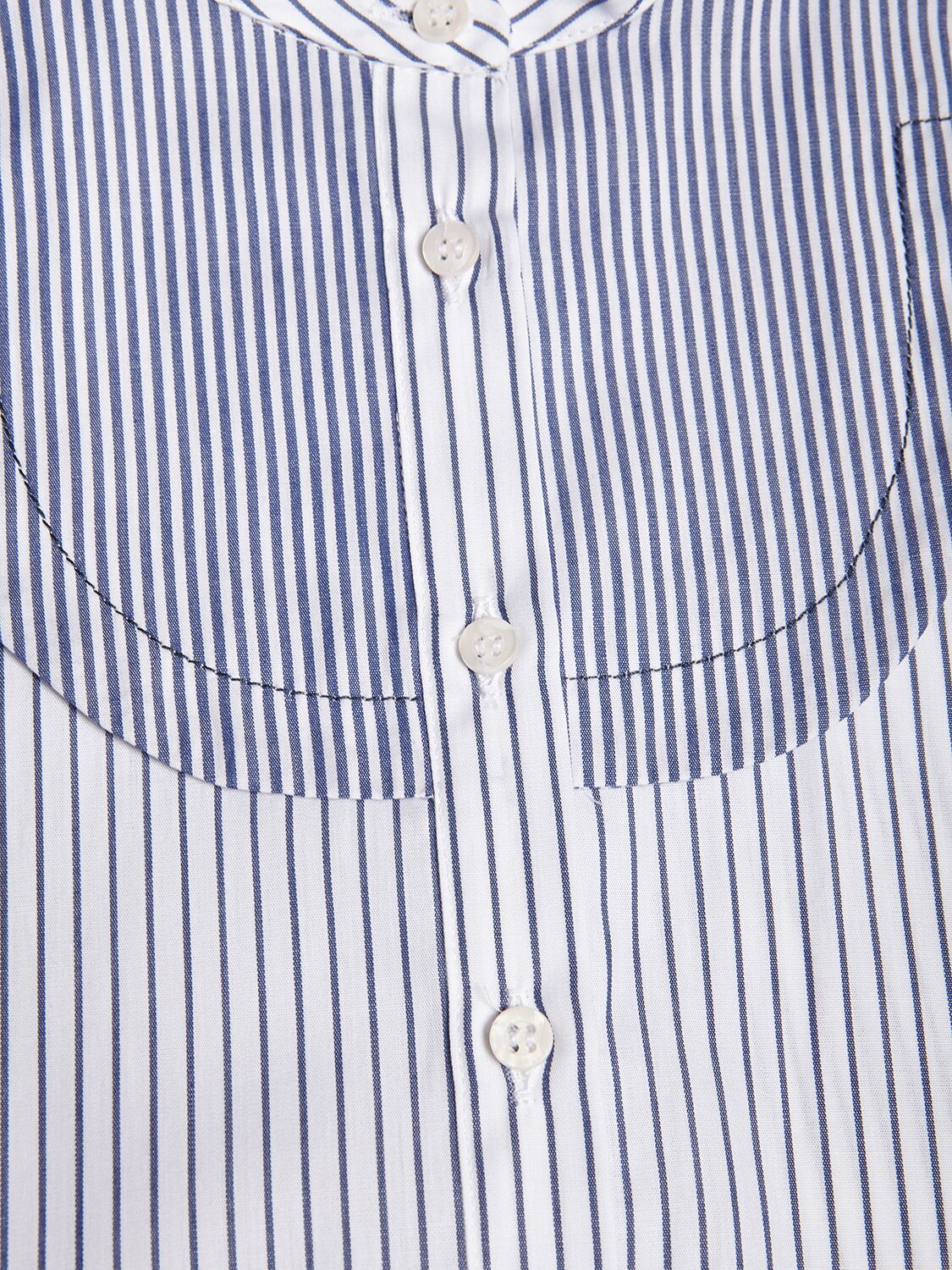 Shop Il Gufo Cotton Poplin Shirt In Blue