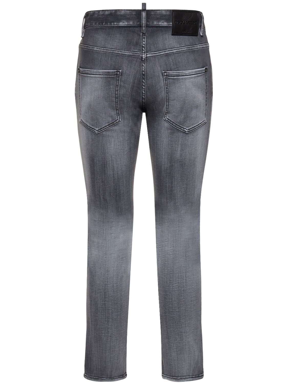 Shop Dsquared2 Skater Stretch Cotton Denim Jeans In Grey