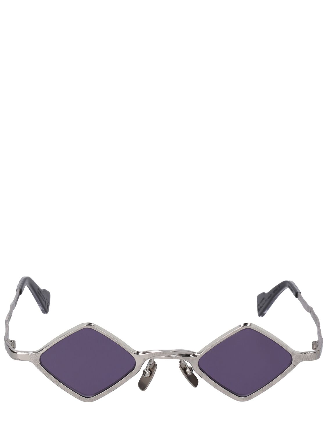 Kuboraum Berlin Z14 Squared Metal Sunglasses In Silver