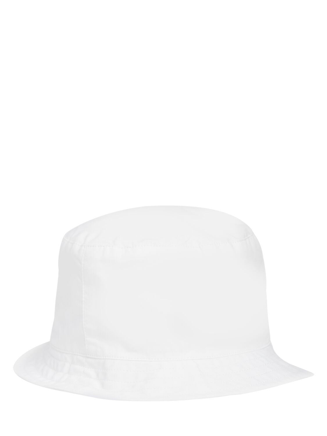 Shop Moschino Cotton Poplin Bucket Hat In 화이트