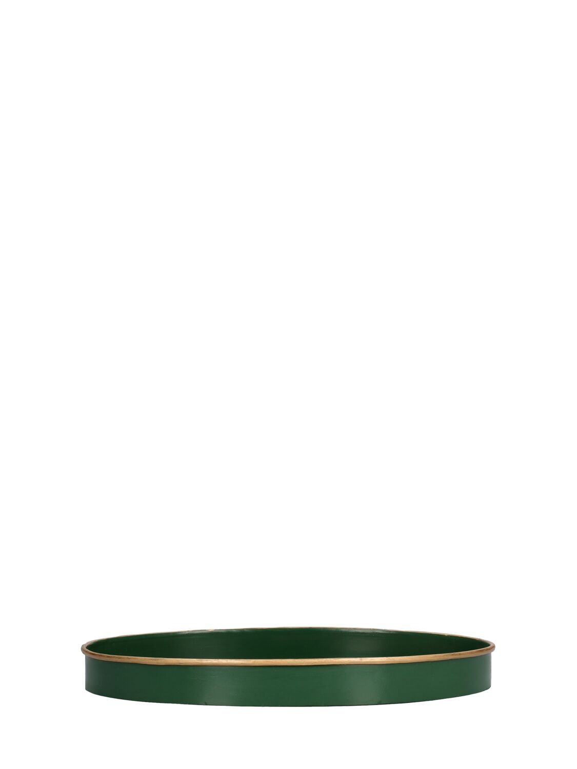 Shop Les Ottomans Handpainted Iron Tray In Green