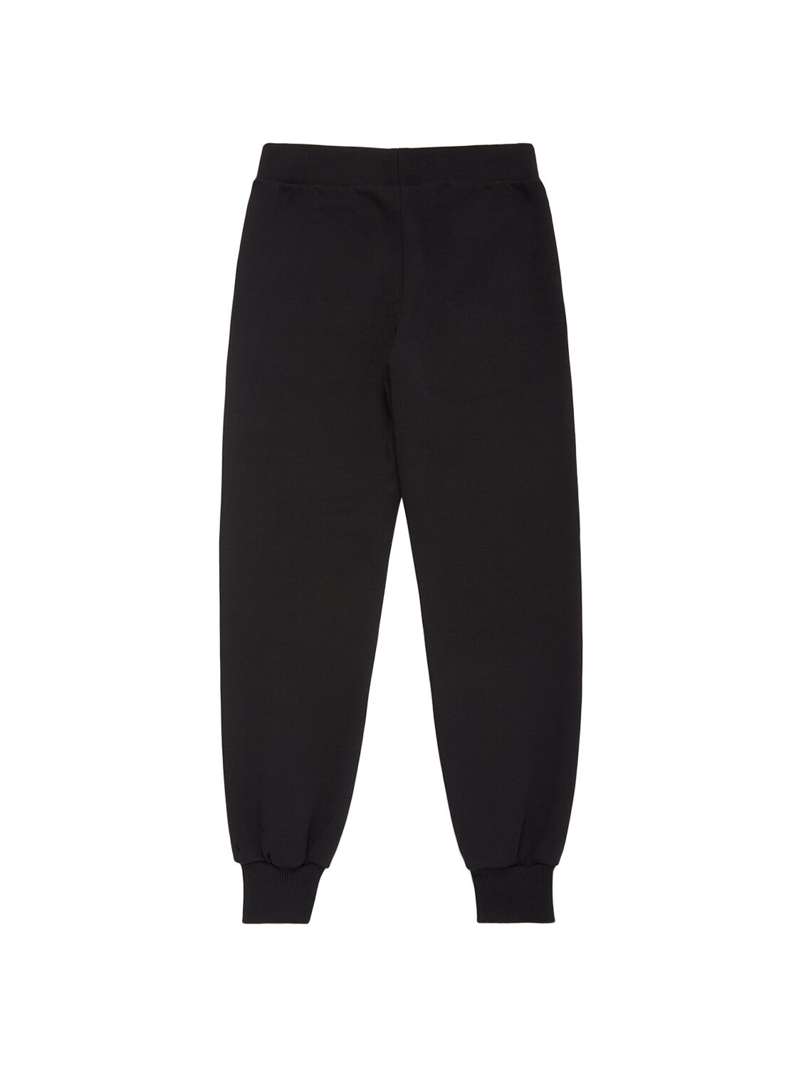Shop Moschino Cotton Crewneck Sweatshirt & Sweatpants In Black
