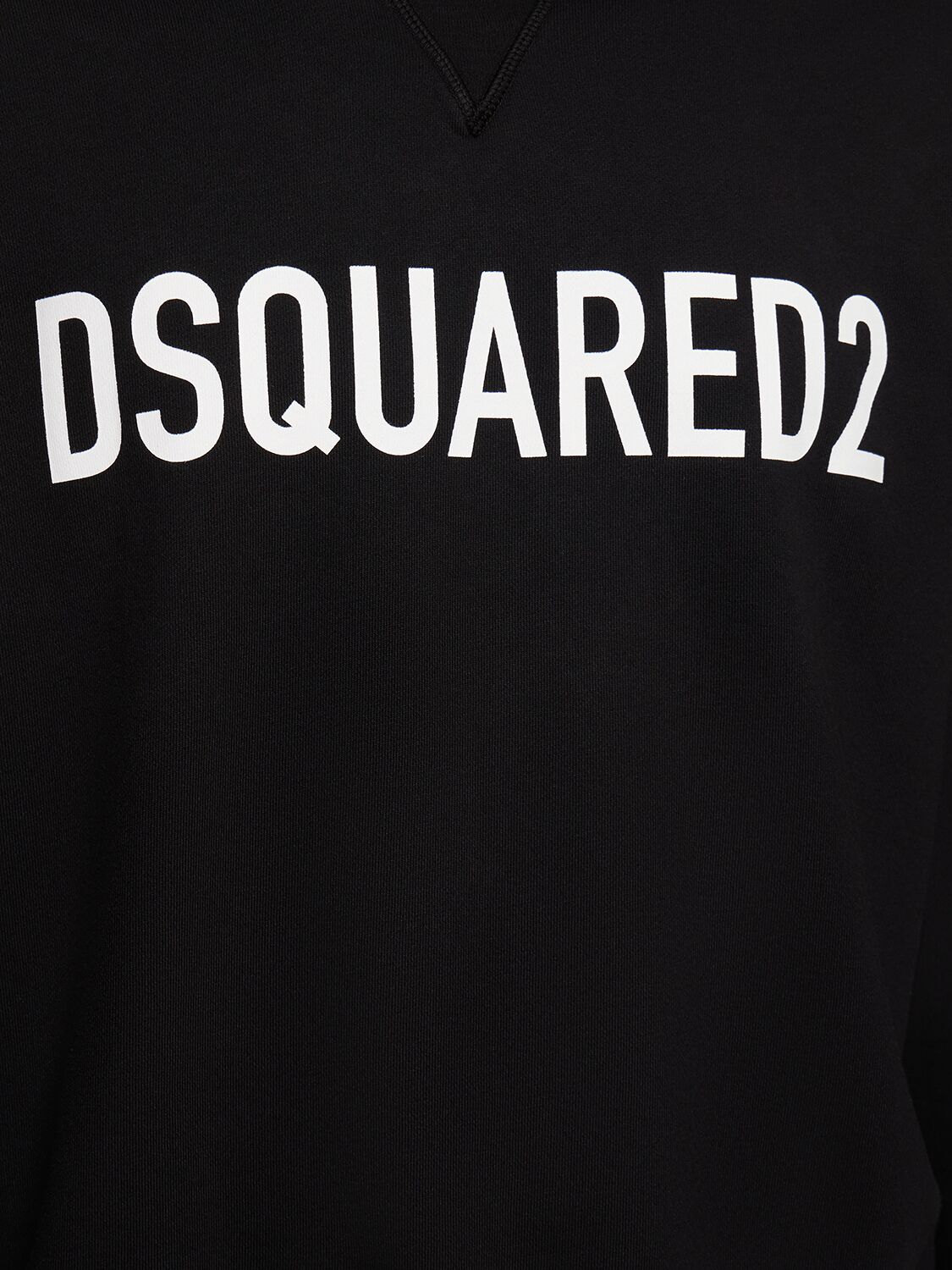 Shop Dsquared2 Logo Cool Fit Cotton Hoodie In Schwarz