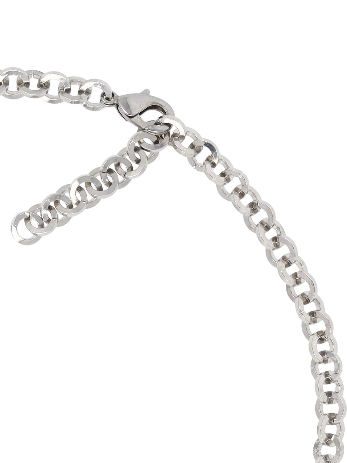 Shop Alessandra Rich Oval Faux Pearl & Crystal Necklace In Crystal,white