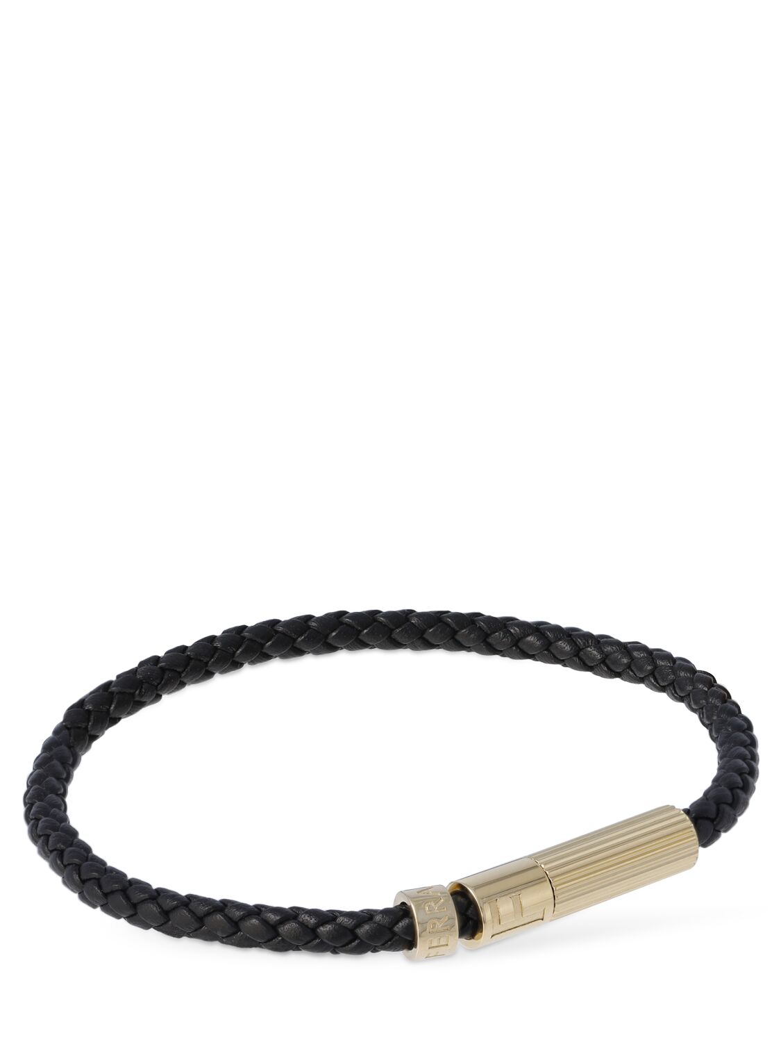 Shop Ferragamo Ligscooby Brass Bracelet In Black,gold
