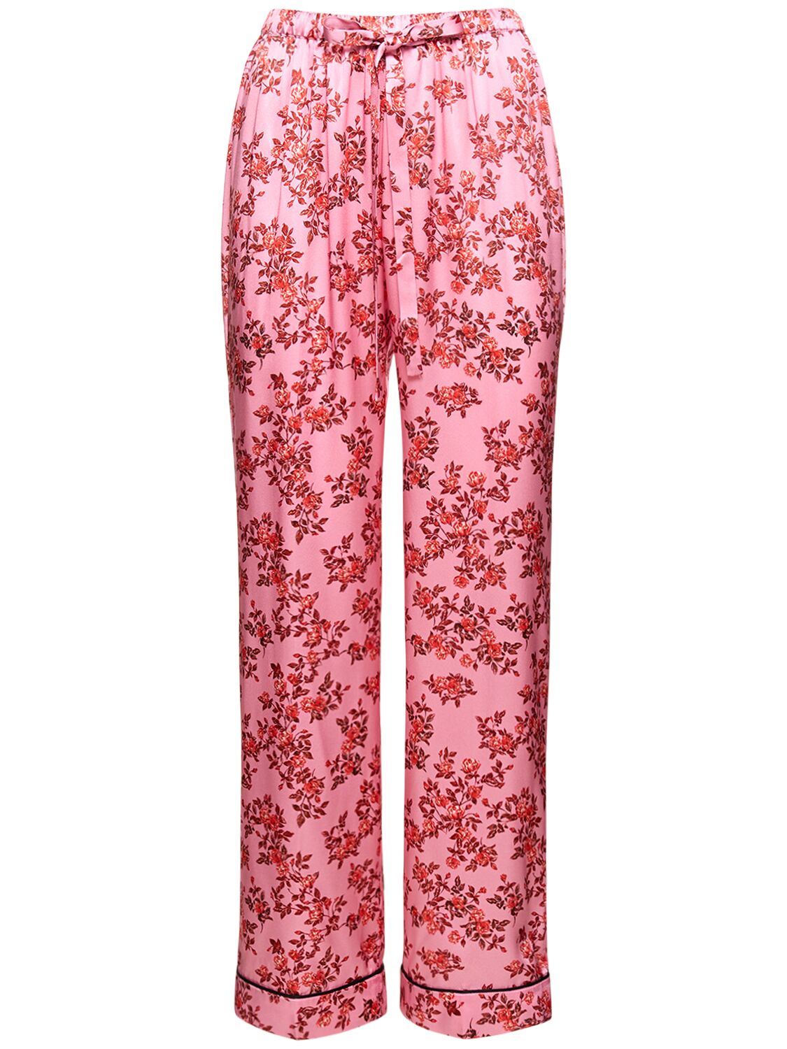 Emilia Wickstead Ithaca Printed Silk Pajama Pants In Pink
