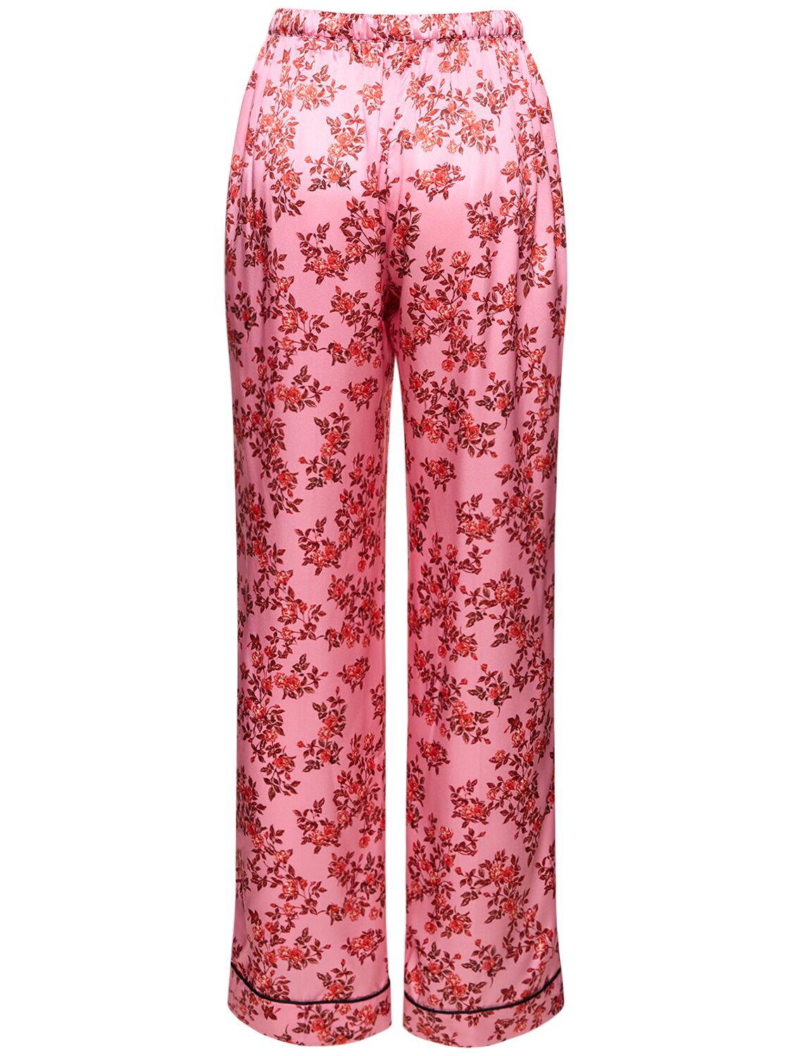 Shop Emilia Wickstead Ithaca Printed Silk Pajama Pants In Pink