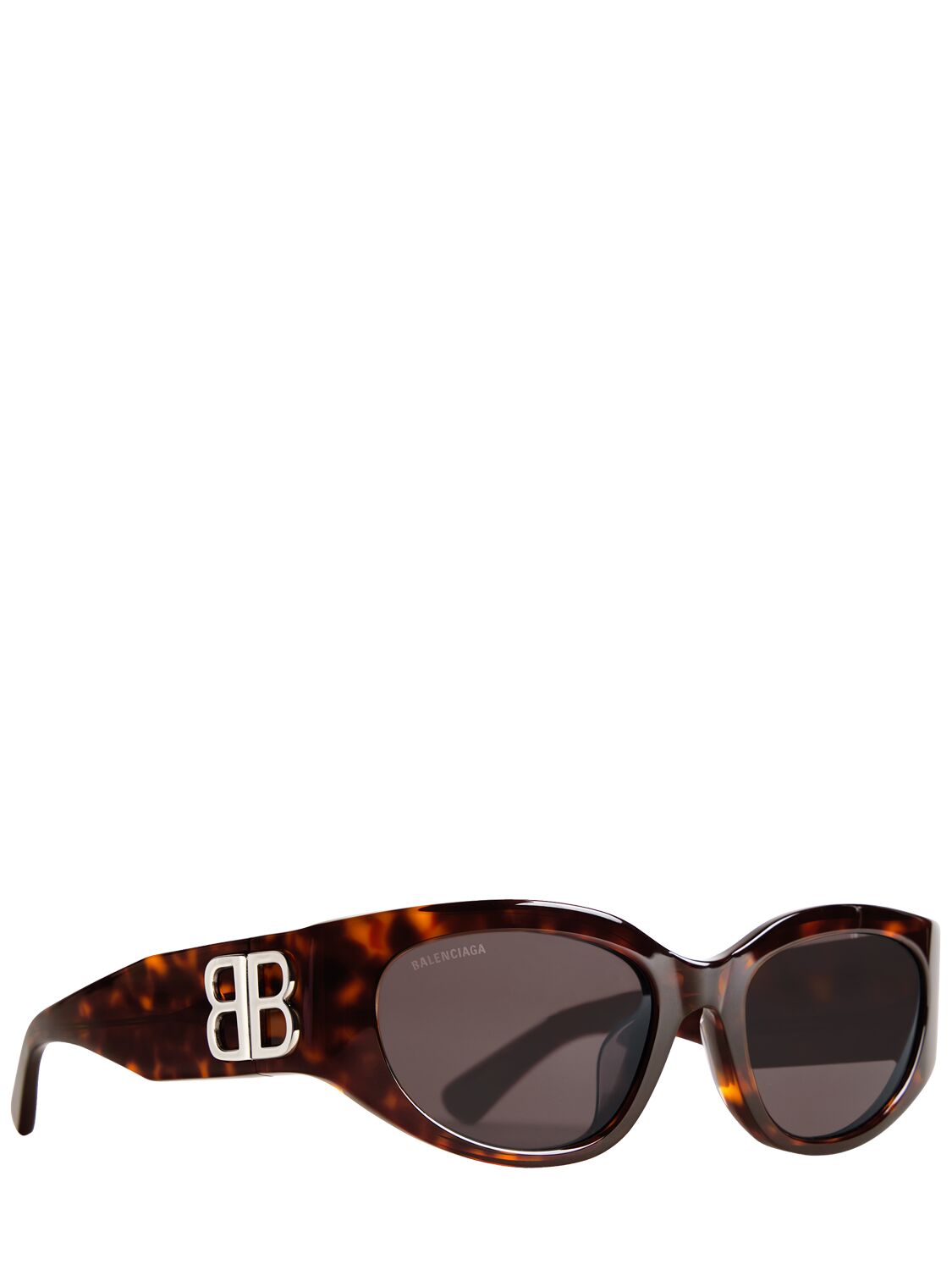 Shop Balenciaga Bb0324sk Bossy Acetate Sunglasses In Dark Havana