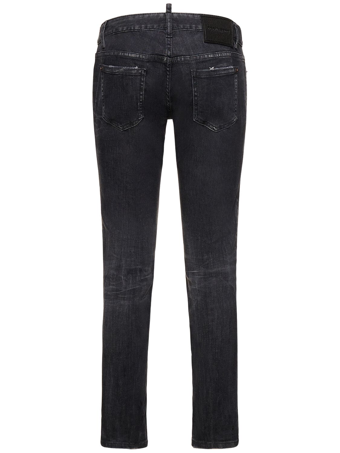Shop Dsquared2 Jennifer Low-rise Denim Skinny Jeans In Black