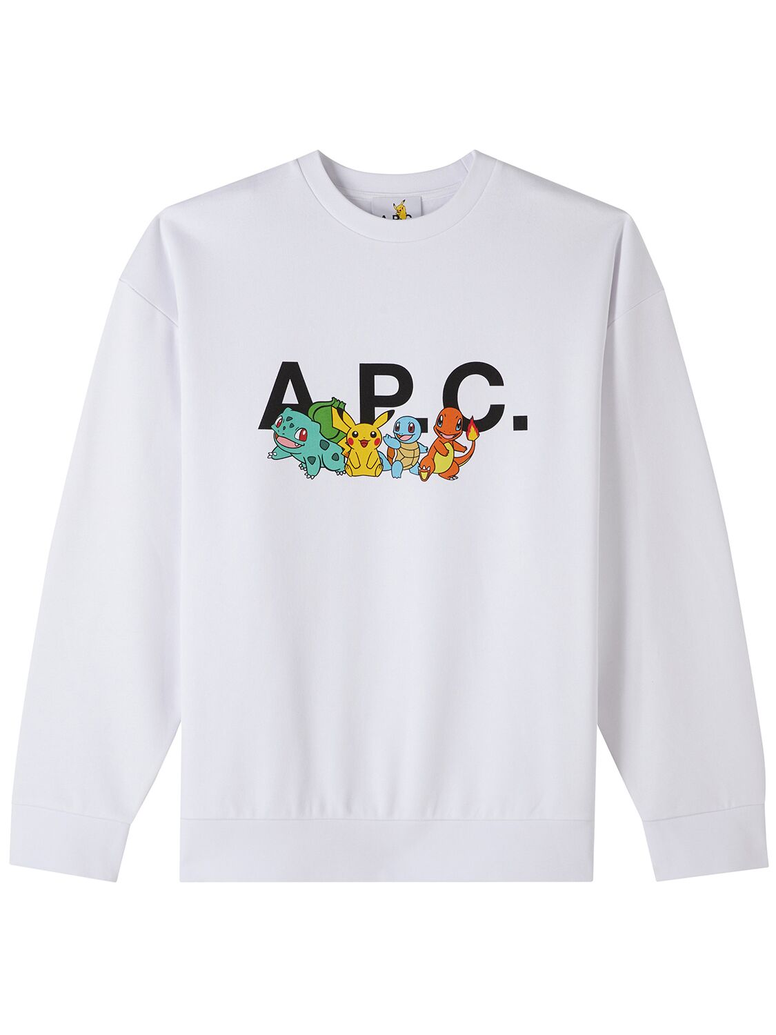 Shop Apc X Pokémon Cotton Sweatshirt In White