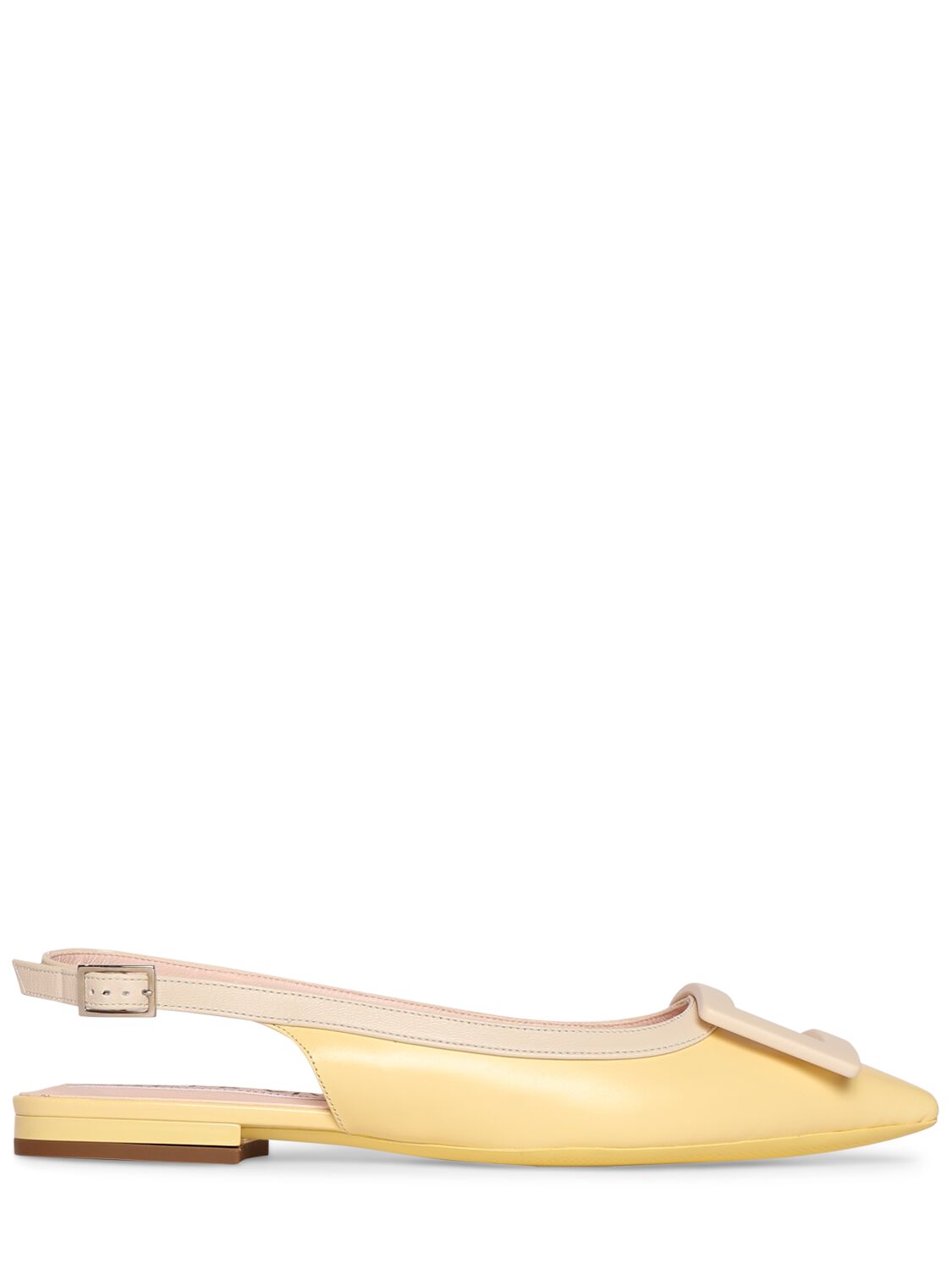 Image of 10mm Gommettine Leather Slingback Flats