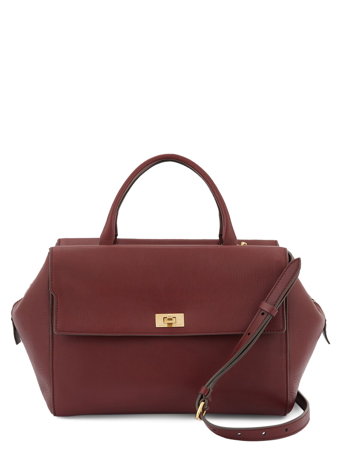 Anya Hindmarch Seaton Leather Tote Bag In Rosewood