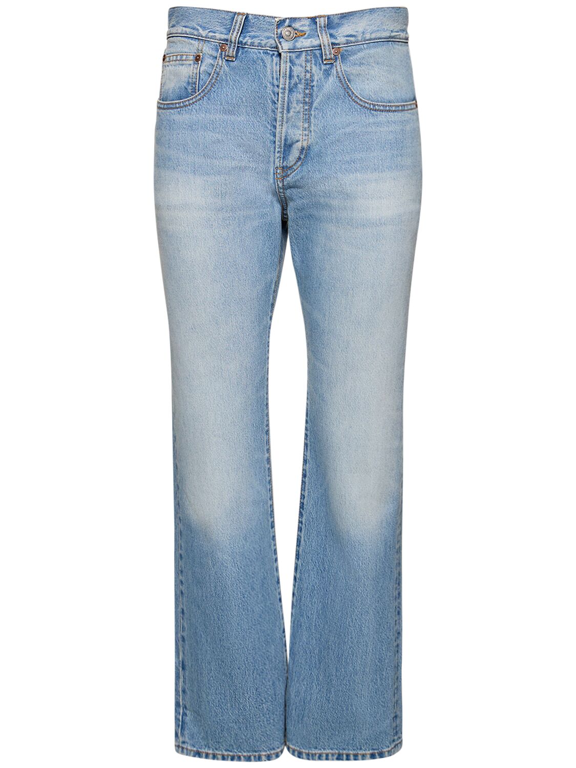 Victoria Mid Rise Cotton Denim Jeans