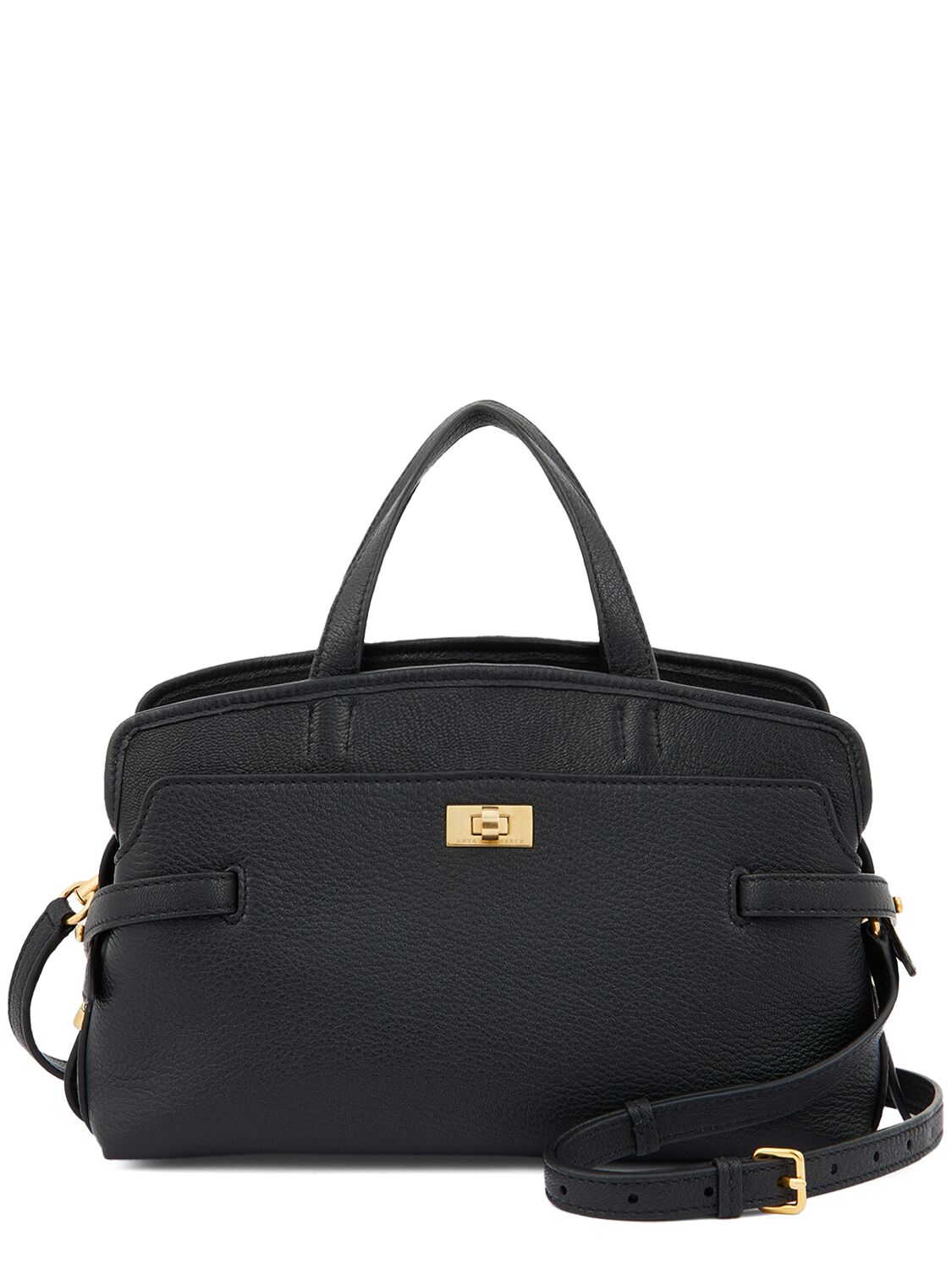Anya Hindmarch Small Wilson Grain Leather Tote Bag In Black
