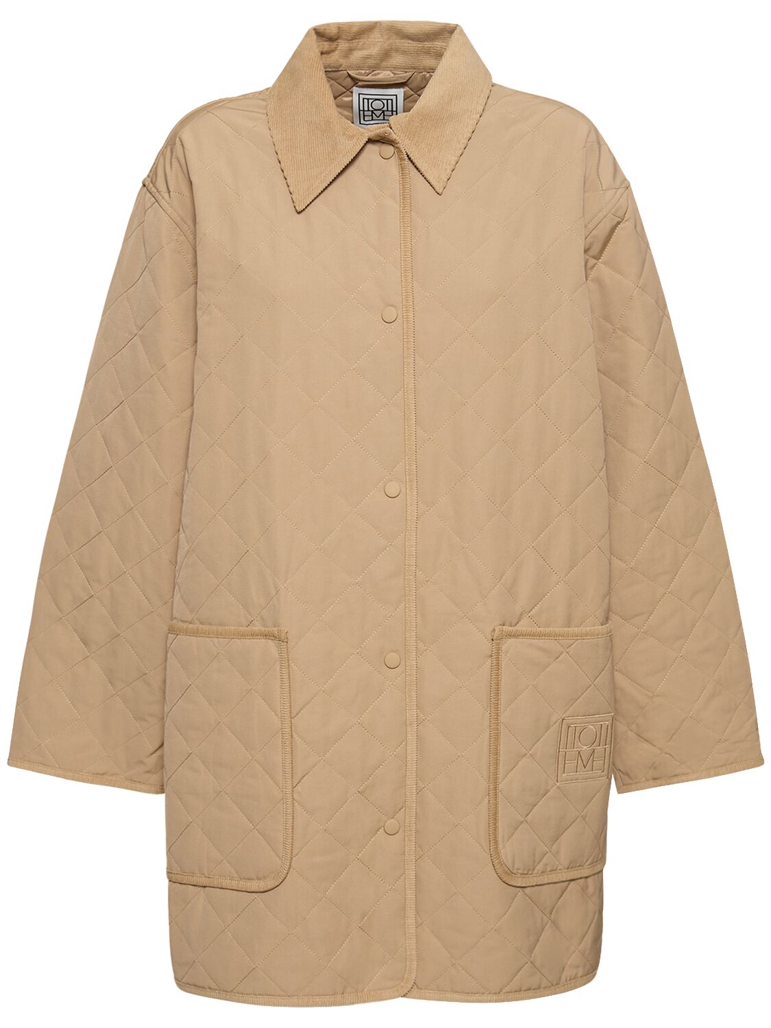 Image of Quilted Organic Cotton Blend Barn Jacket
