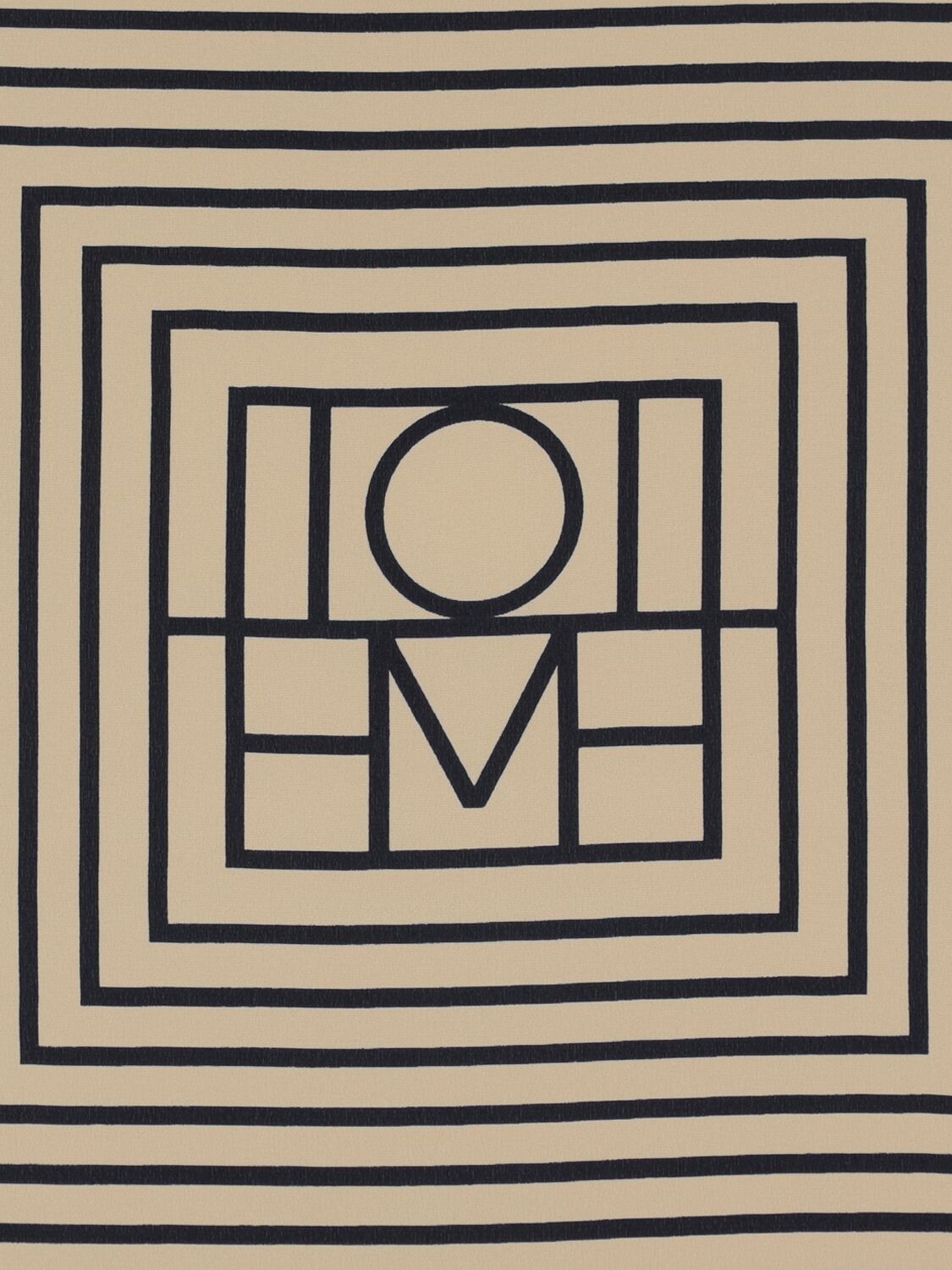 Shop Totême Signature Monogram Silk Scarf In Monogram Print