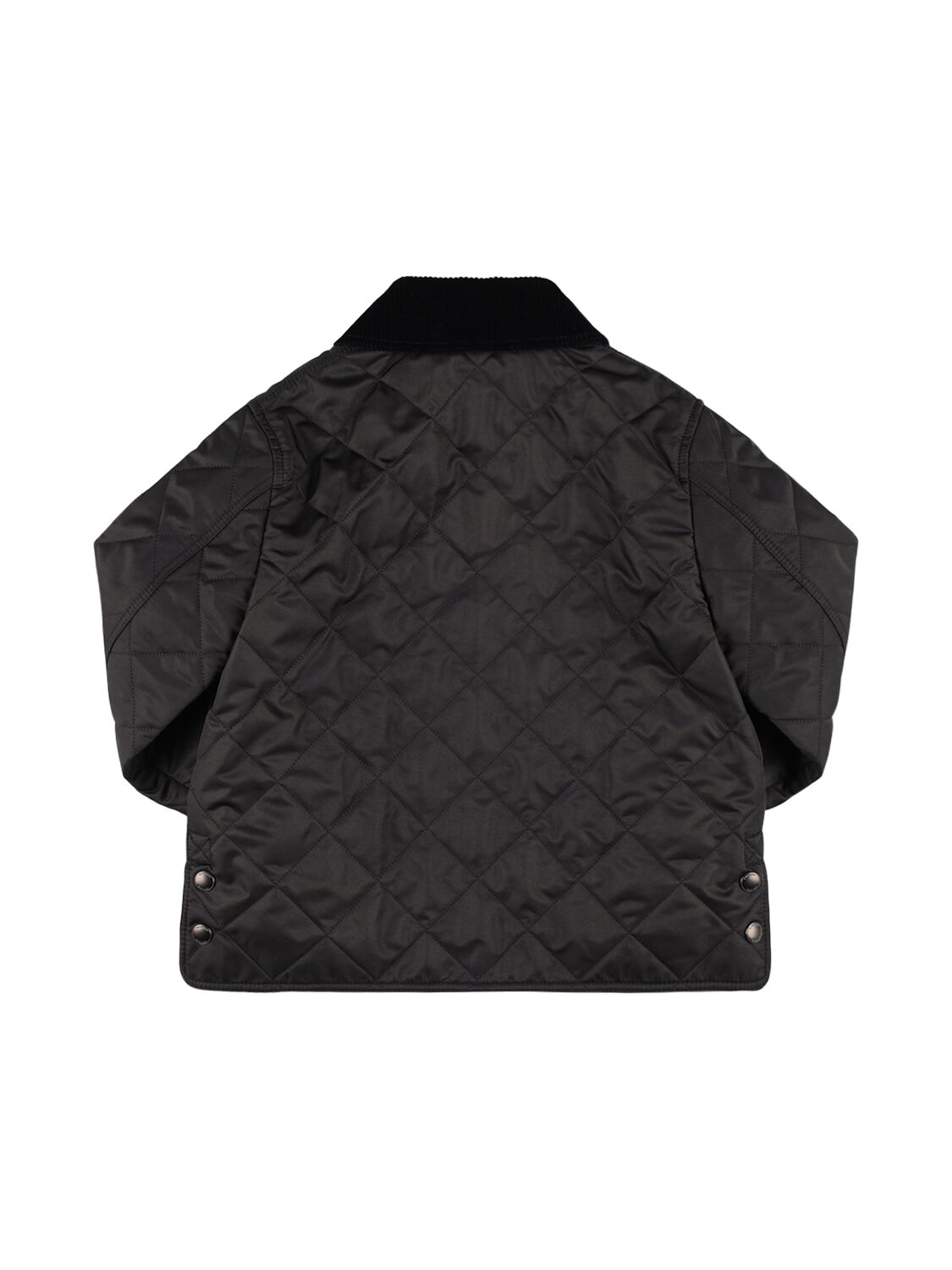 Shop Burberry Quilted Nylon Jacket In Black