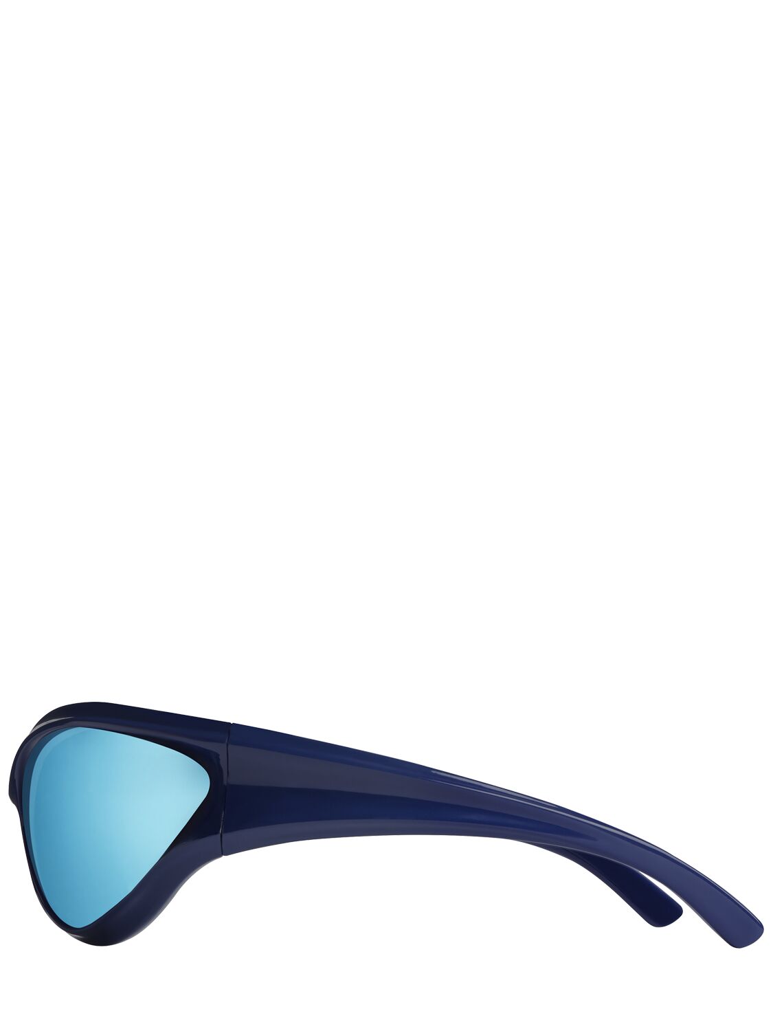 Shop Balenciaga 0317s Dynamo Injected Sunglasses In Met Blue