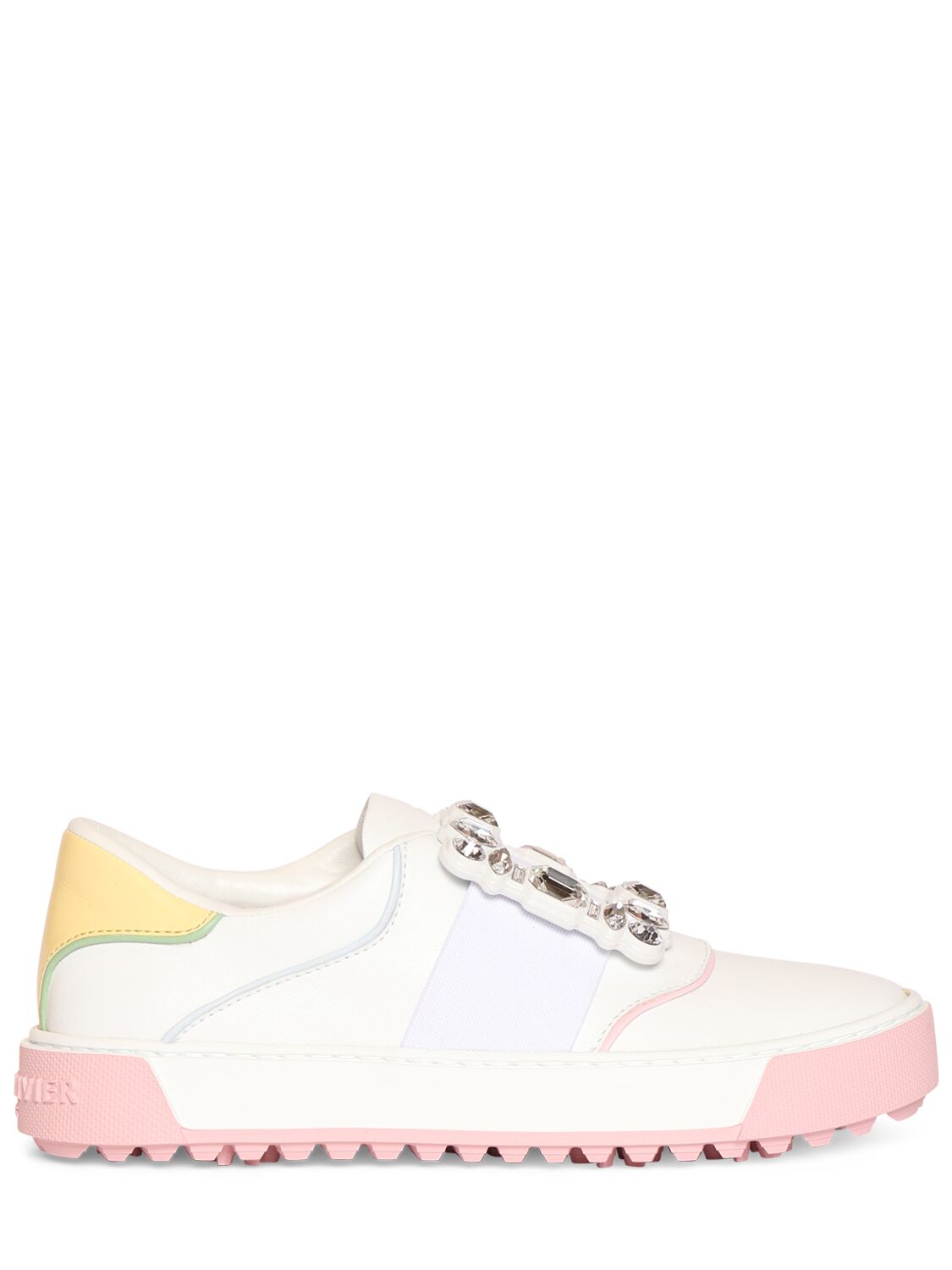 Image of Very Vivier Leather Low Top Sneakers