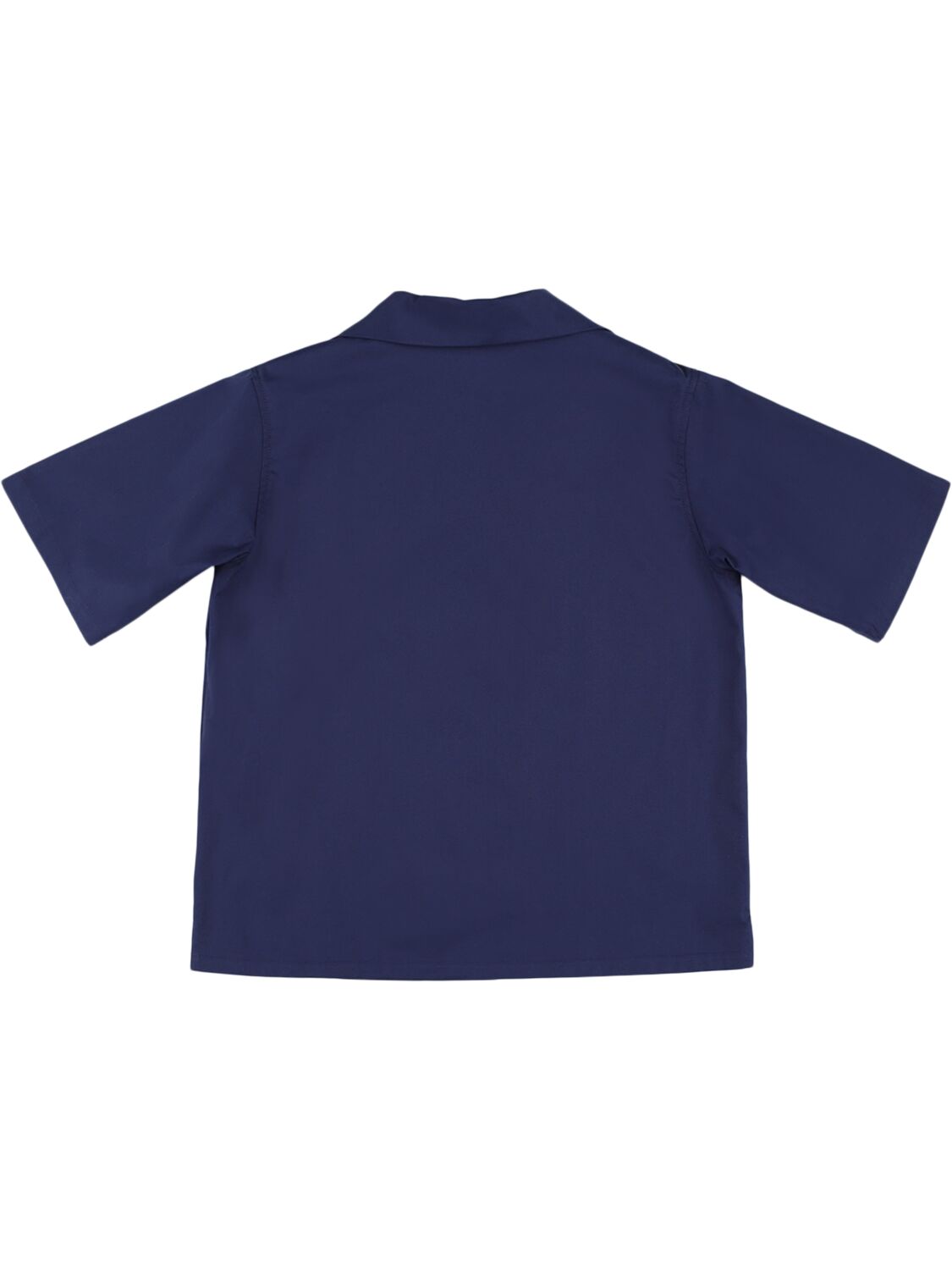 Shop Gucci Cotton Blend Polo Shirt In Urban Blue