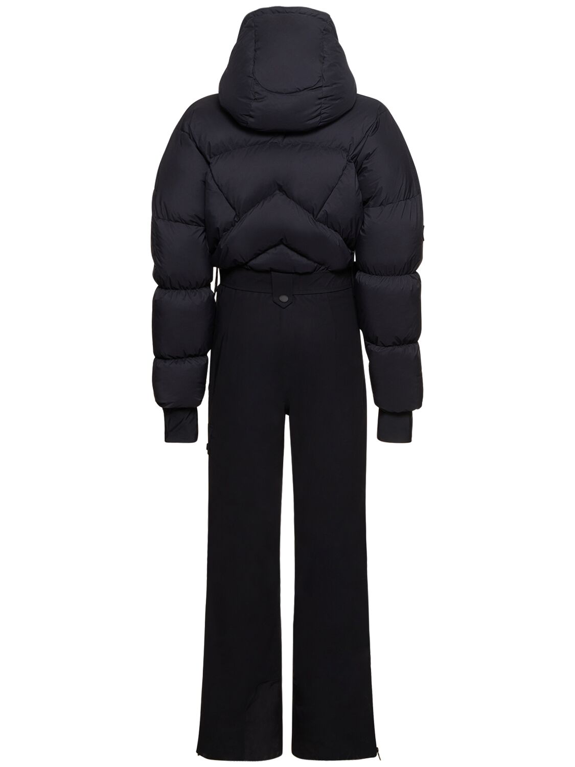 Shop Cordova Sommet Hooded Tech Down Ski Suit In Black