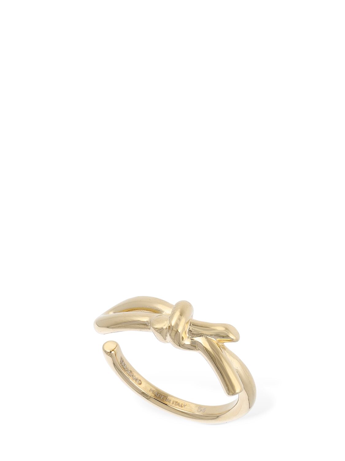 Ferragamo Fioccobow Thin Ring In Gold