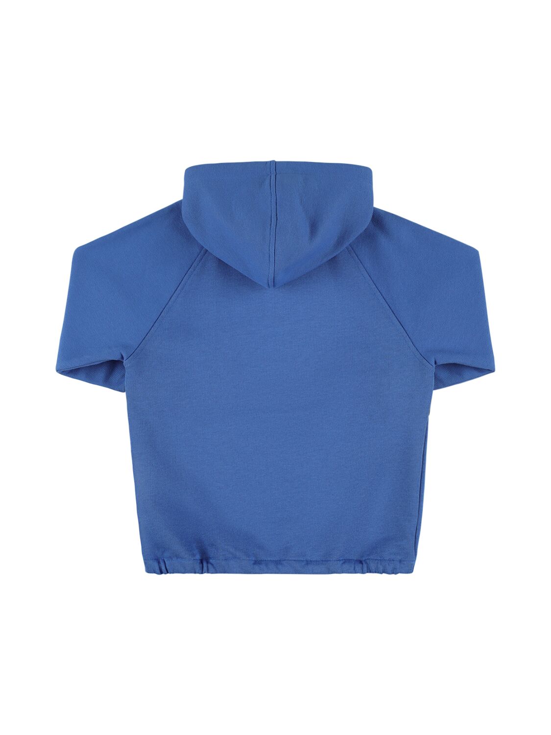 Shop Gucci Cotton Sweatshirt Hoodie W/ Web In Blue,multi
