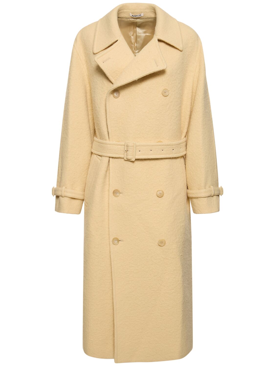 Image of Brushed Alpaca & Wool Trench Coat