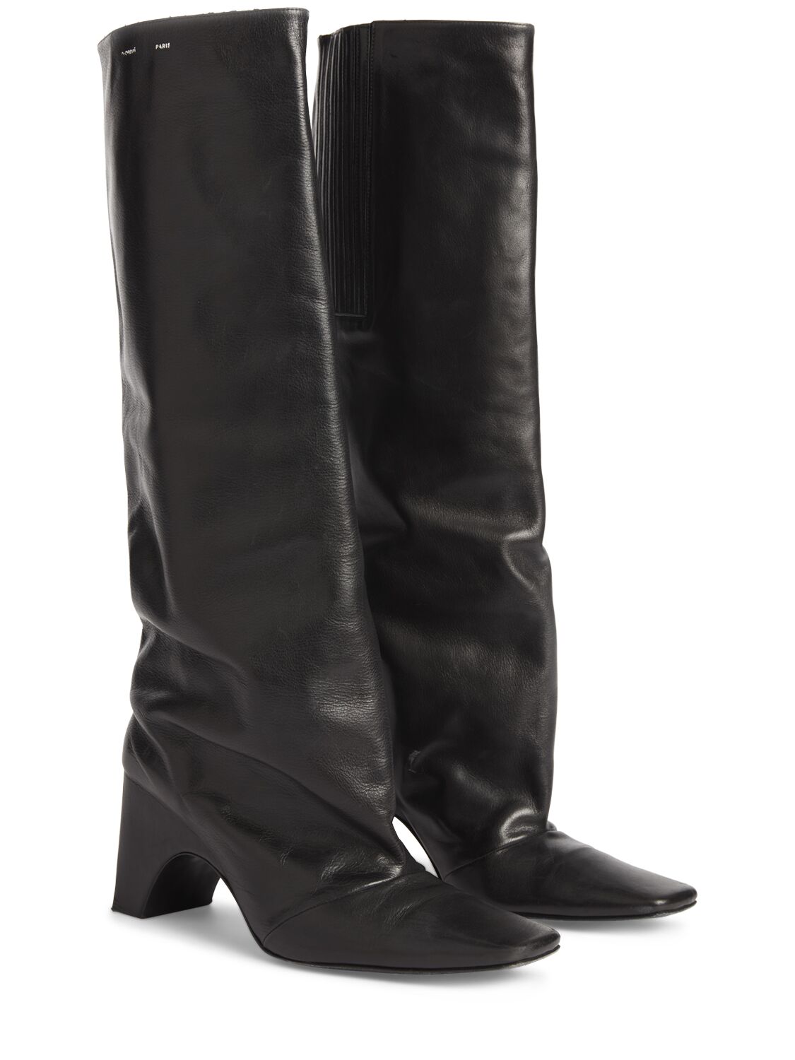 Shop Coperni 85mm Bridge Leather Boots In Black