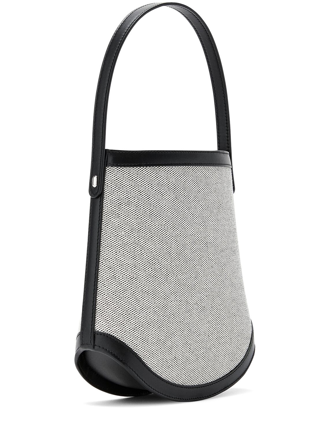 Savette The Bucket Canvas Shoulder Bag In Black