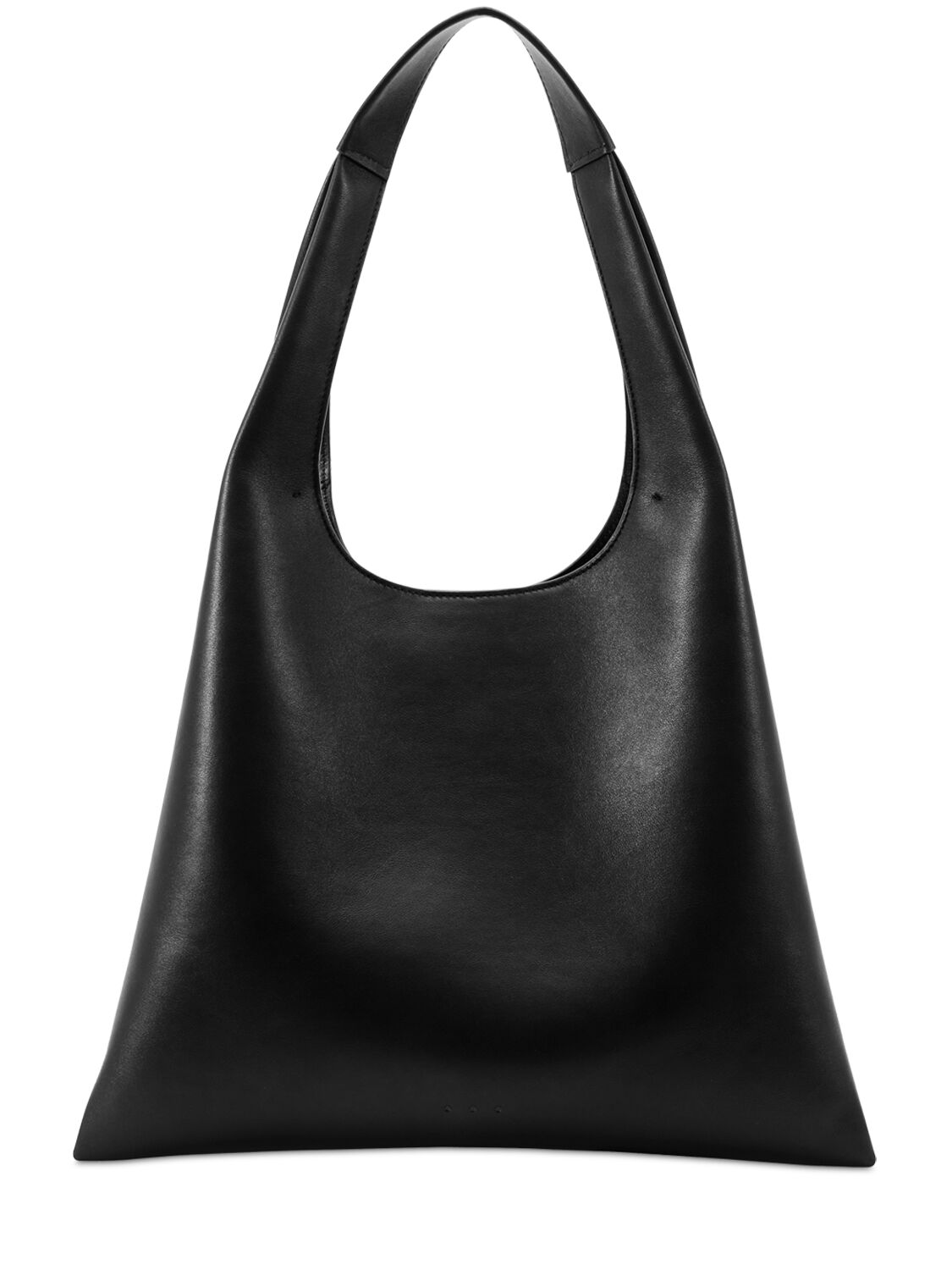 Aesther Ekme Midi Shopper Smooth Leather Bag In Black