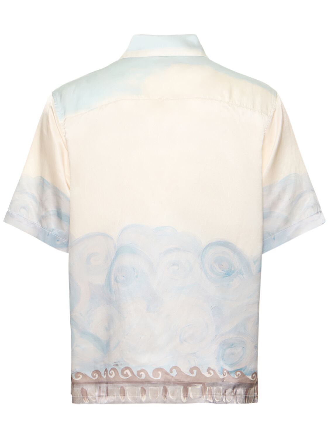 COMMAS OCEAN PRINT BOXY S/S SHIRT 