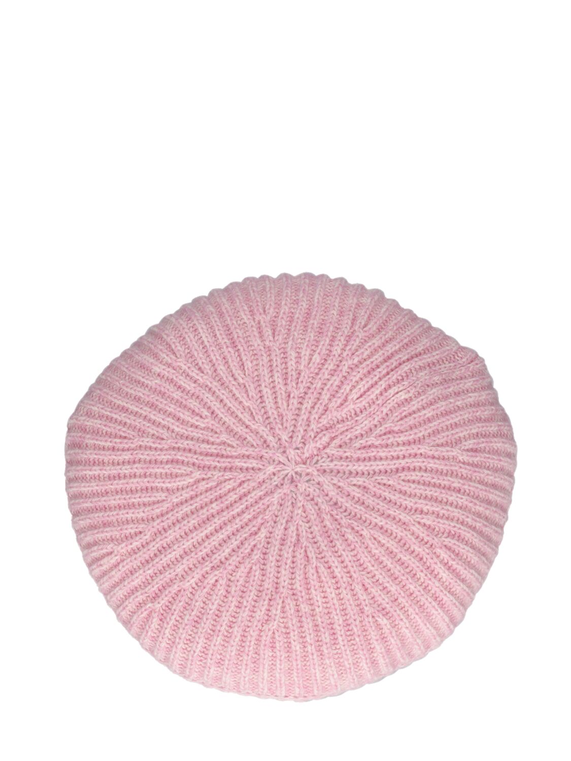 Shop Ganni Structured Wool Blend Beret In Lilac Sachet