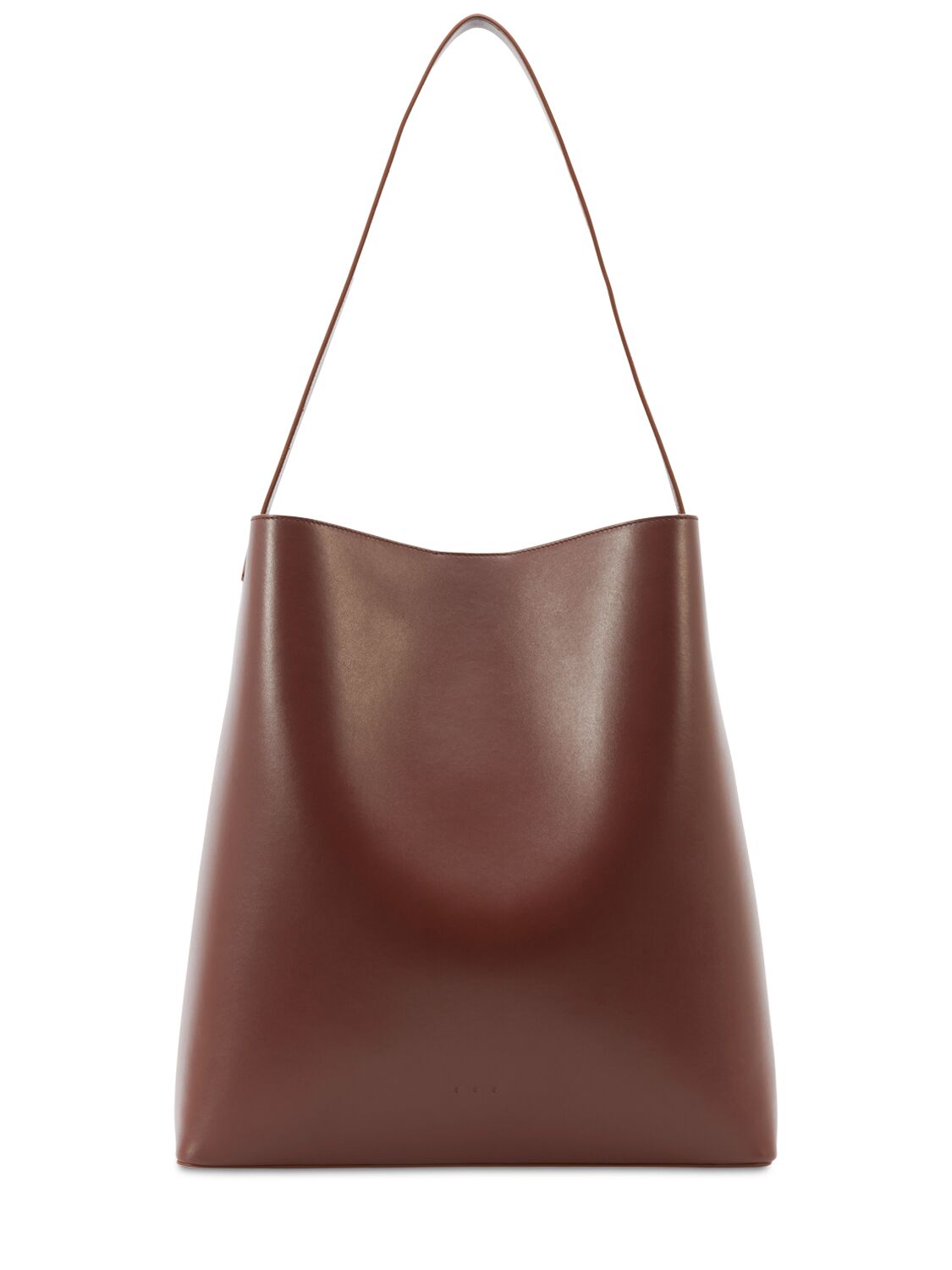 Shop Aesther Ekme Sac Smooth Leather Tote Bag In Brunette